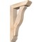 Ekena Millwork Funston Slat Smooth Bracket w/ Offset Brace, Douglas Fir, 5 1/2"W x 20"D x 32"H BKT0604X20X32FST06SDF - alternate 1